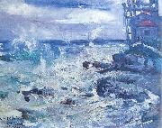 Lovis Corinth Sturm auf Cap Ampeglio oil painting